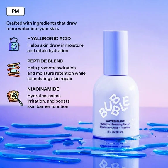Kit de mini sueros Bubble Skincare The Jet Set Trio, para todo tipo de piel, para viaje y prueba, set de regalo de 3