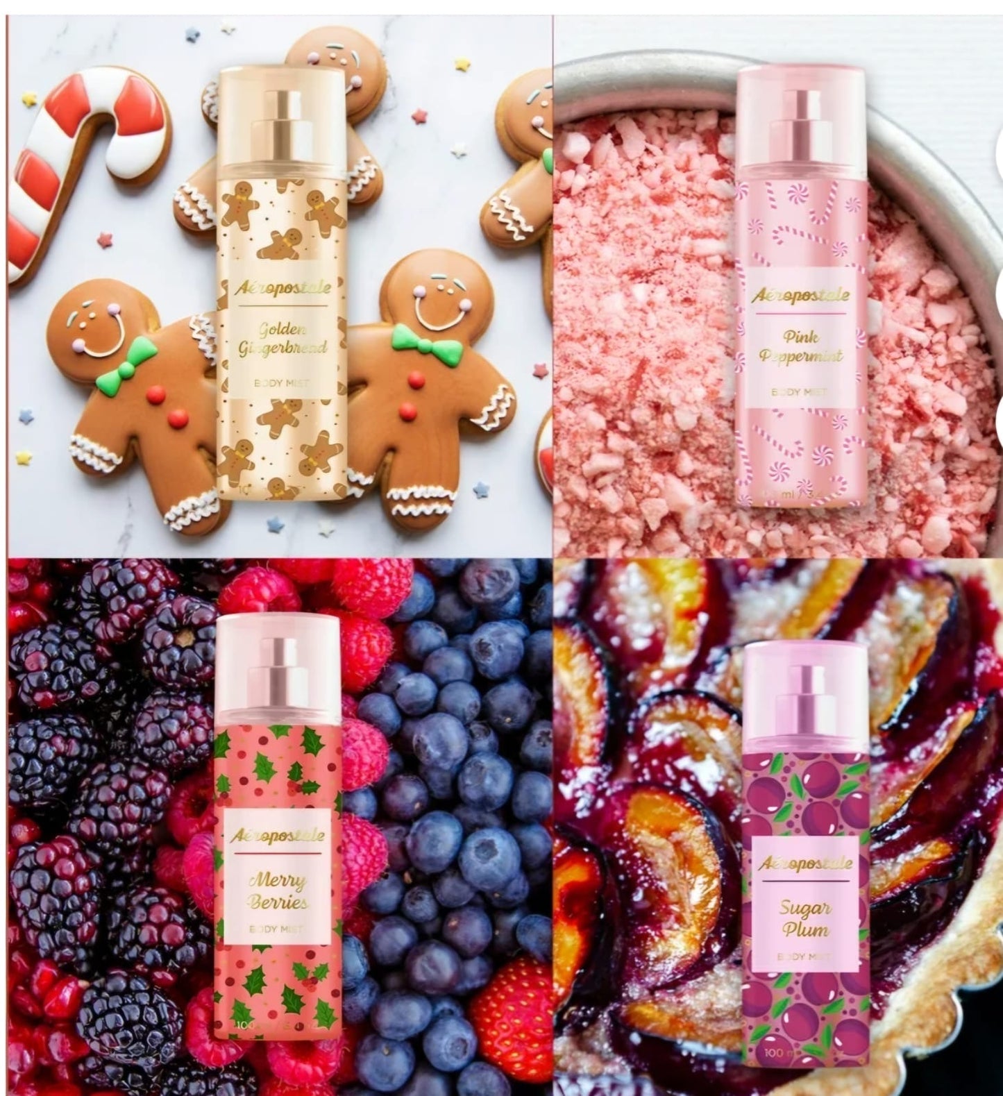 Aeropostale Winter Wonders Juego de Fragancia de Coffret con Niebla Corporal Afrutada de 100ml