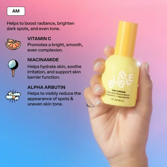 Kit de mini sueros Bubble Skincare The Jet Set Trio, para todo tipo de piel, para viaje y prueba, set de regalo de 3