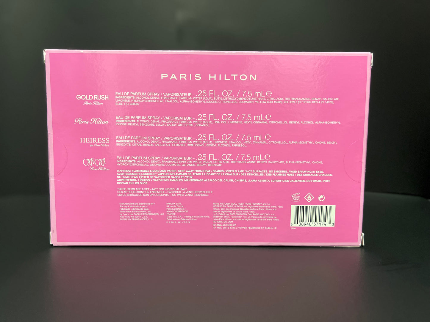 Kit de perfumes Paris Hilton