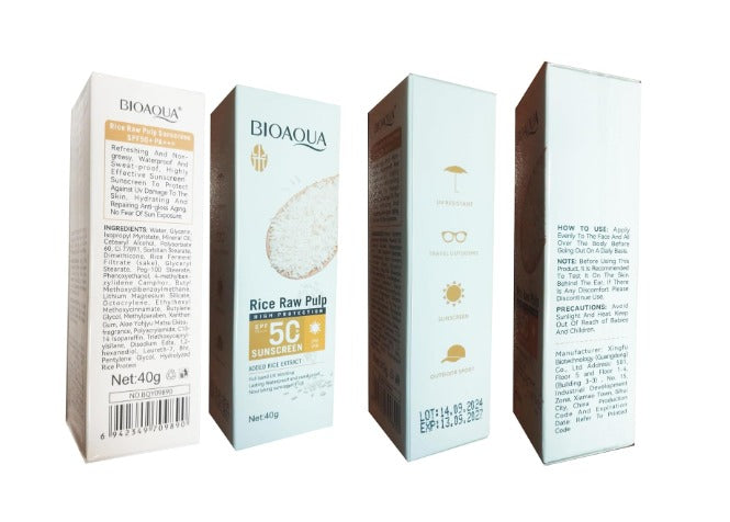 Skincare BIOAQUA Rice Raw Pulp SPF 50+