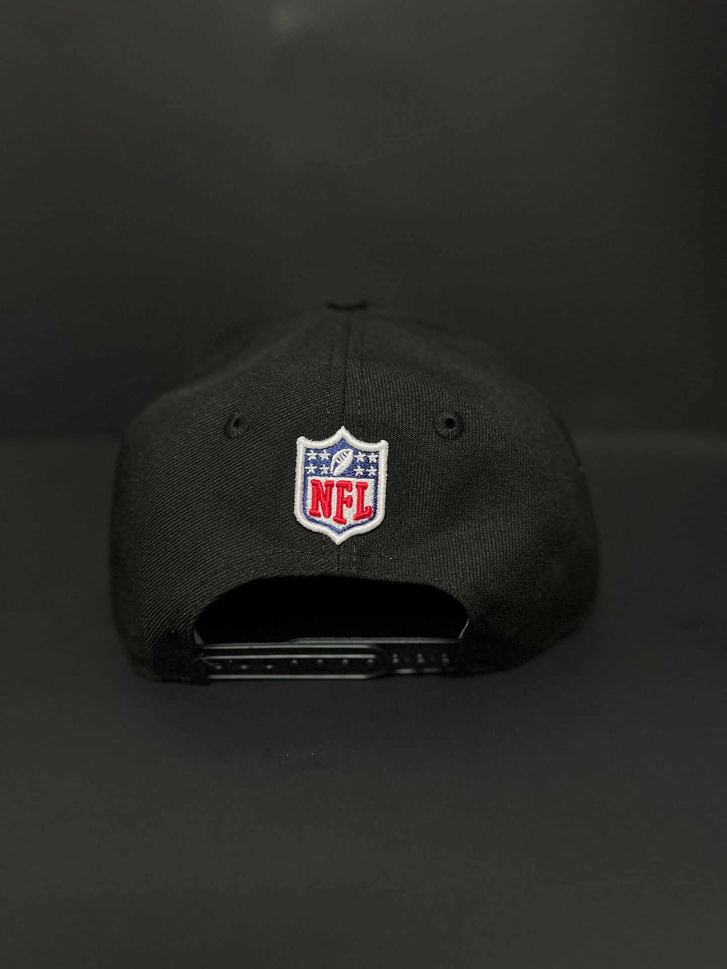 Gorra Ajustable 9FIFTY de Perfil Bajo para Hombre New Era, negra Kansas City Chiefs Super Bowl LVIII Campeones Casillero