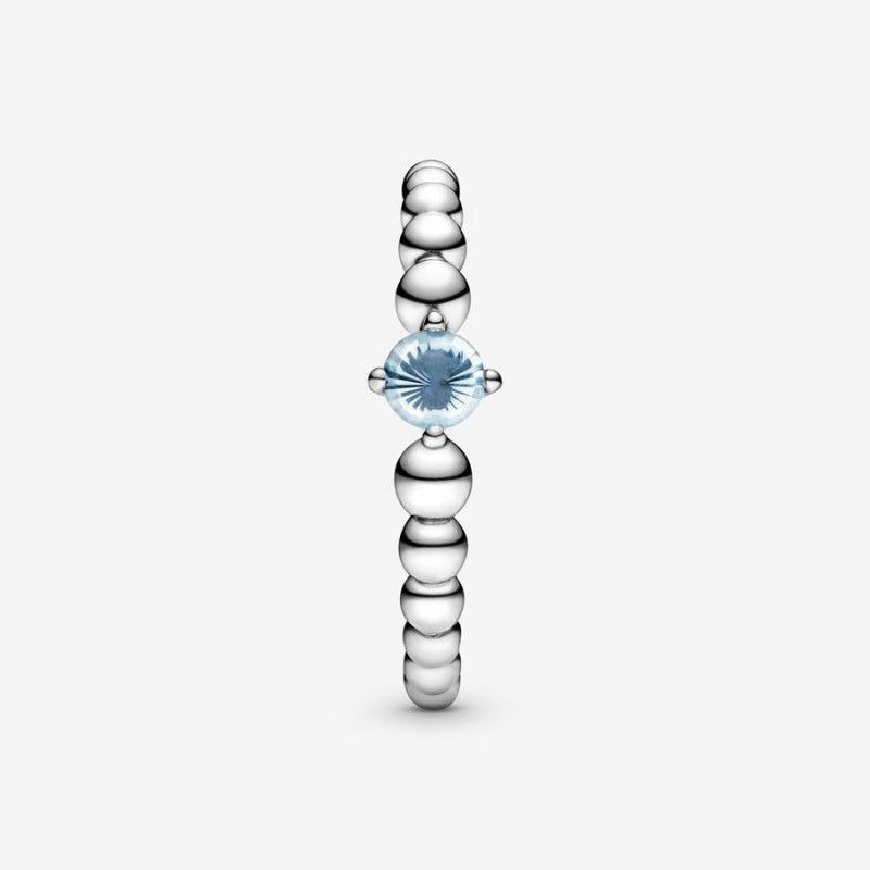 Anillo Pandora March Aqua Blue