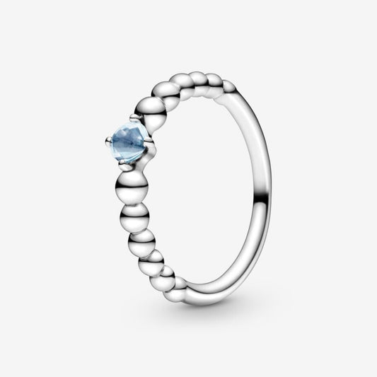 Anillo Pandora March Aqua Blue