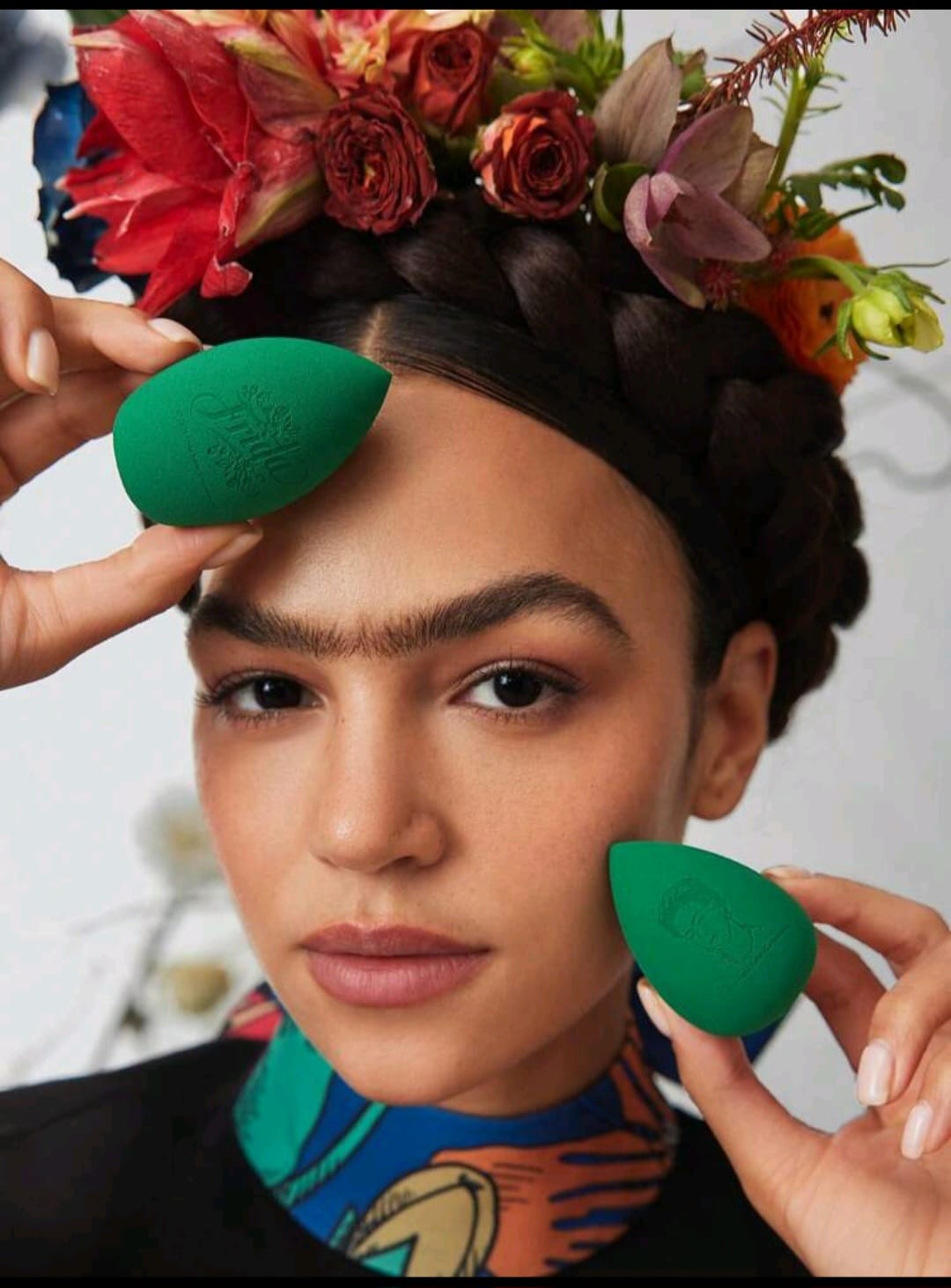 Frida Kahlo 2 piezas Esponja de maquillaje