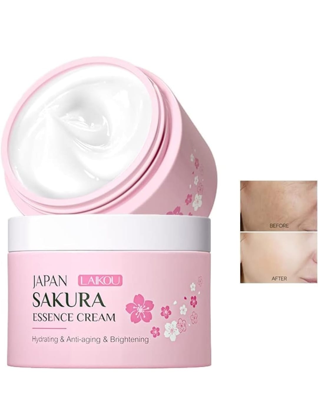 AKARY Crema facial Sakura suero de vitamina C