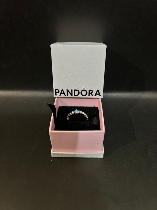 Anillo Pandora March Aqua Blue