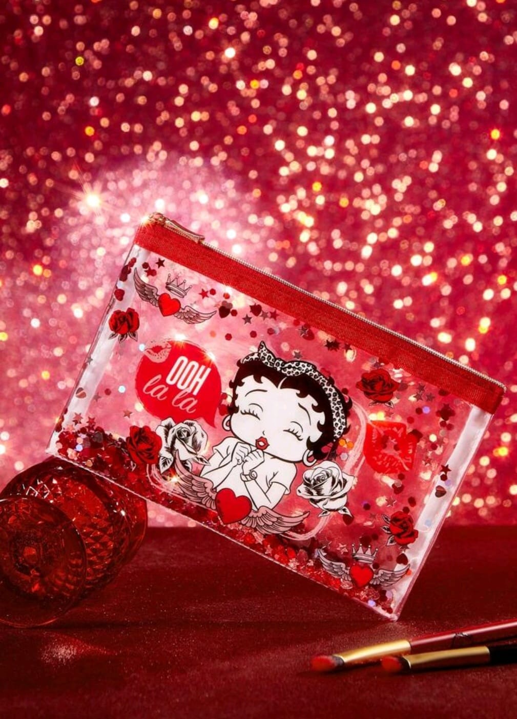 Betty Boop x SHEIN Bolsa de cosméticos transparente