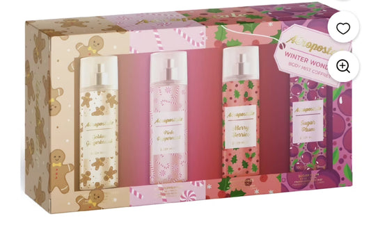 Aeropostale Winter Wonders Juego de Fragancia de Coffret con Niebla Corporal Afrutada de 100ml